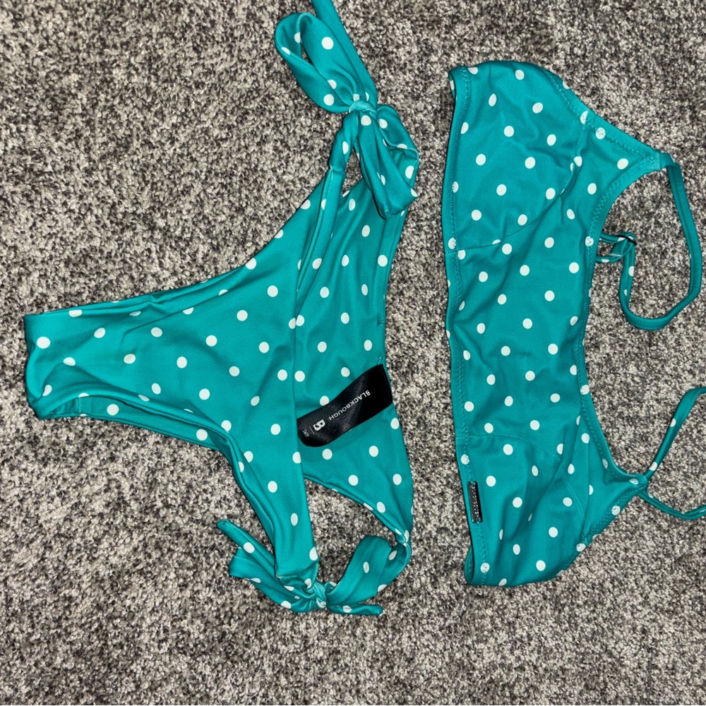 Teal Polka Dot Bikini